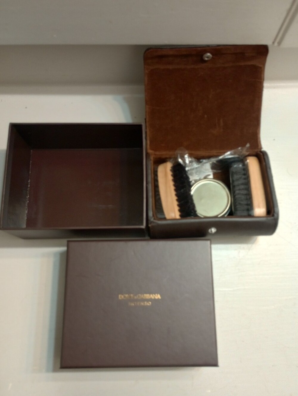 Dolce And Gabbana Intenso Men's Shoe Cleaning Kit New In Box